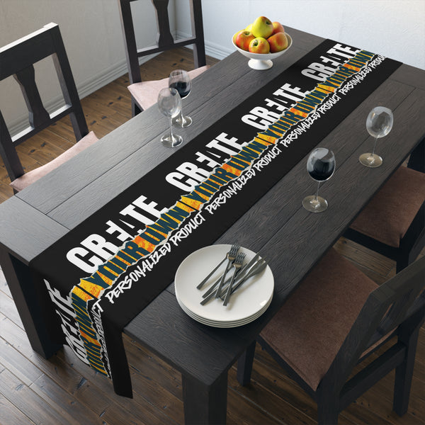 CREATE WITH MELANIE ROSE Table Runner (Cotton, Poly), custom runner, custom table runner, personalized table runner