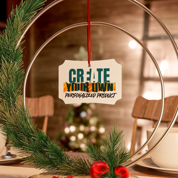 CREATE WITH MELANIE ROSE Aluminum Ornaments (1pc, 5pcs, 10pcs, 20pcs), custom ornament, personalized ornament, holiday