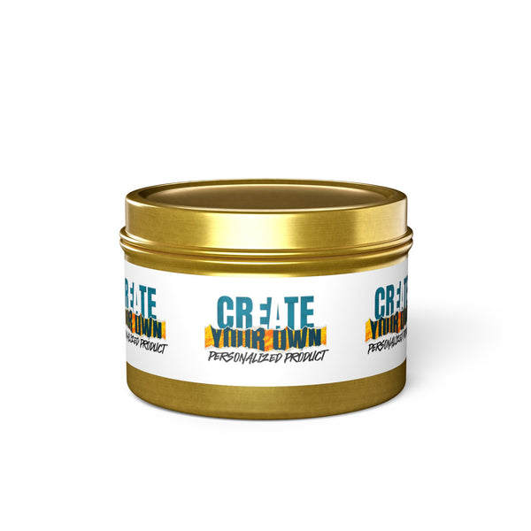 CREATE WITH MELANIE ROSE Tin Candles, custom candle, home decor, home gifts, personalized candle, personalized gifts