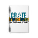 CREATE WITH MELANIE ROSE Spiral Notebook - Ruled Line, custom notebook, personalized notebook, personalized gift