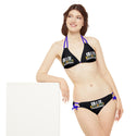 CREATE WITH MELANIE ROSE Strappy Bikini Set (AOP), custom swimsuit, custom bikini, personalized bathing suit