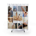 Engagement Collage Shower Curtains, bathroom curtain, bathroom decor, shower curtain, home gifts, home decor