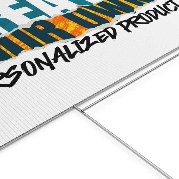 CREATE WITH MELANIE ROSE Plastic Yard Sign, custom yard sign, personalized yard sign