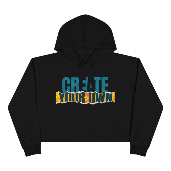 CREATE WITH MELANIE ROSE Crop Hoodie, custom hoodie, personalized hoodie, personalized crop sweatshirt