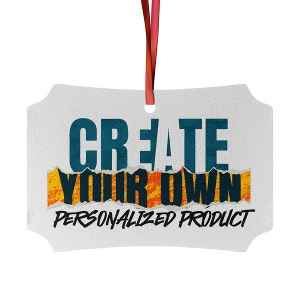 CREATE WITH MELANIE ROSE Aluminum Ornaments (1pc, 5pcs, 10pcs, 20pcs), custom ornament, personalized ornament, holiday