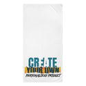 CREATE WITH MELANIE ROSE Mink-Cotton Towel, custom towel, personalized towel, personalized gift