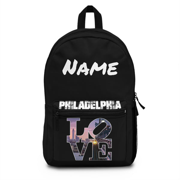 Personalized Philadelphia, custom Backpack, custom bag, school bag, travel bag, backpack
