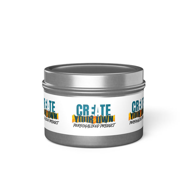 CREATE WITH MELANIE ROSE Tin Candles, custom candle, home decor, home gifts, personalized candle, personalized gifts