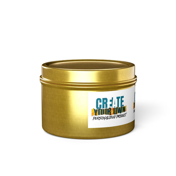 CREATE WITH MELANIE ROSE Tin Candles, custom candle, home decor, home gifts, personalized candle, personalized gifts