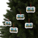 CREATE WITH MELANIE ROSE Aluminum Ornaments (1pc, 5pcs, 10pcs, 20pcs), custom ornament, personalized ornament, holiday
