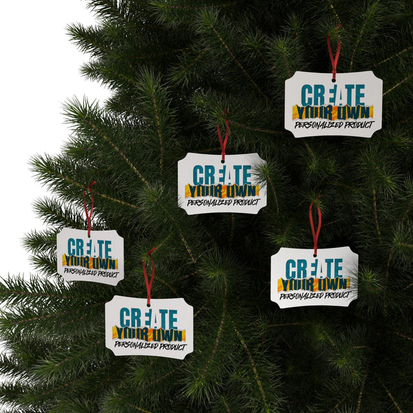 CREATE WITH MELANIE ROSE Aluminum Ornaments (1pc, 5pcs, 10pcs, 20pcs), custom ornament, personalized ornament, holiday