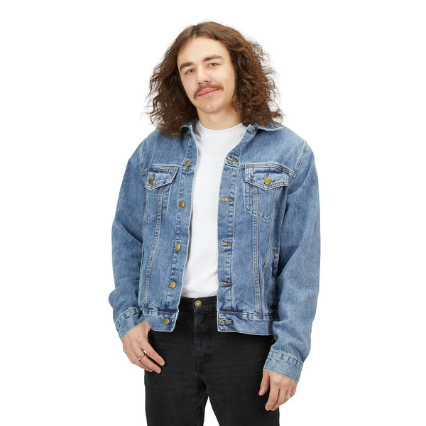 CREATE WITH MELANIE ROSE Men's Denim Jacket, custom jacket, personalized jean jacket