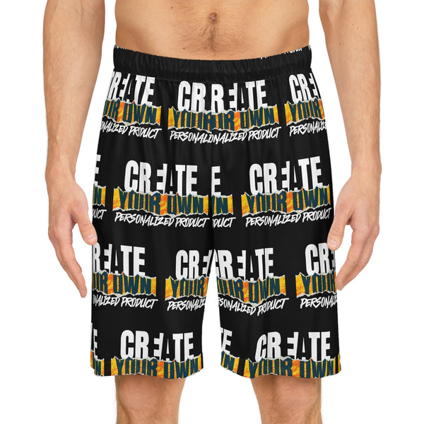 CREATE WITH MELANIE ROSE Basketball Shorts (AOP), custom shorts, personalized shorts, mens shorts