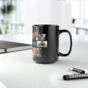 Family Collage Black Mug, 15oz, coffee mug, ceramic mug, home gifts, art prints