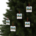 CREATE WITH MELANIE ROSE Aluminum Ornaments (1pc, 5pcs, 10pcs, 20pcs), custom ornament, personalized ornament, holiday