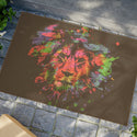 Lion Doormat. outdoor mat, front door mat, home decor, custom door mat, personalized art, gifts, personalized gift