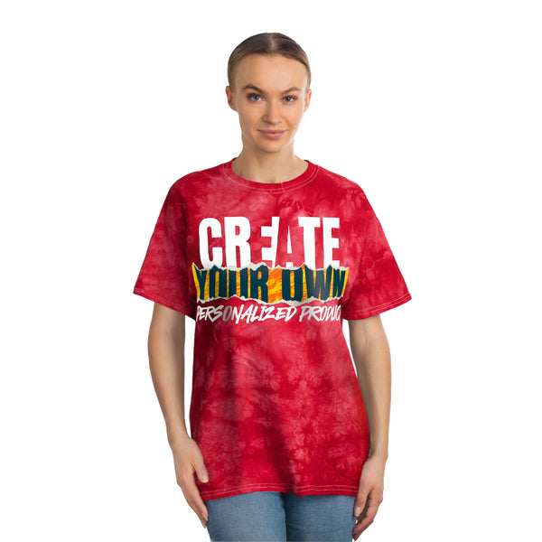 CREATE WITH MELANIE ROSE Tie-Dye Tee, Crystal, custom tee shirt, personalized tee shirt,. personalized t-shirt