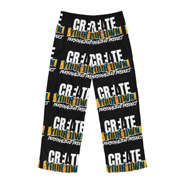 CREATE WITH MELANIE ROSE Men's Pajama Pants (AOP), custom color, custom pajamas, personalized pajama pants