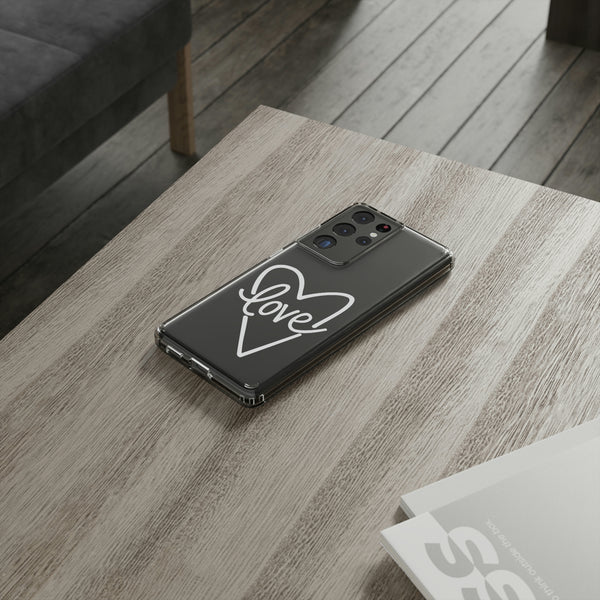 Heart phone Clear Case, phone case, phone, iphone case, personalized phone case, custom phone case, cute phone case, samsung case, love gift