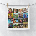 Personalized Collage Face Towel, home decor, face towel, bathroom towel, home gifts, personalized gifts, photo collage, gifts