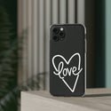 Heart phone Clear Case, phone case, phone, iphone case, personalized phone case, custom phone case, cute phone case, samsung case, love gift