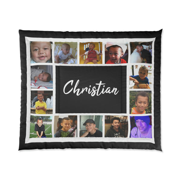 Personalized Collage Comforter, custom comforter, warm comforter, bed spread, home decor, home gifts, personalized gifts, photo collage