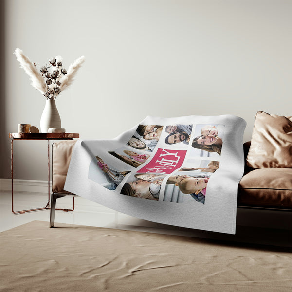 Personalized Photo Collage Sweatshirt Blanket, personalized art, personalized gift, custom blanket, throw blanket, gifts, blanket