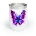 Purple and Blue Wine Tumbler, Chill Wine Tumbler, home gifts, kitchen, drinkware, custom wine tumbler, wine gifts, gifts