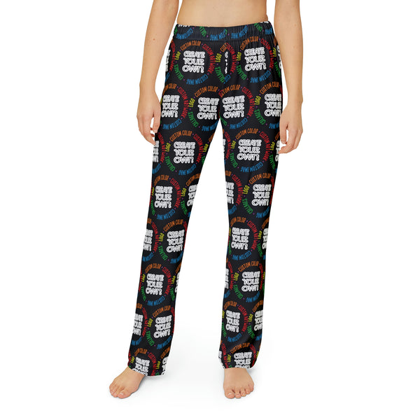 CREATE YOUR OWN Kids Pajama Pants, ALL OVER PRINT, children's PJ pants, PJ pants, youth Pajama pants