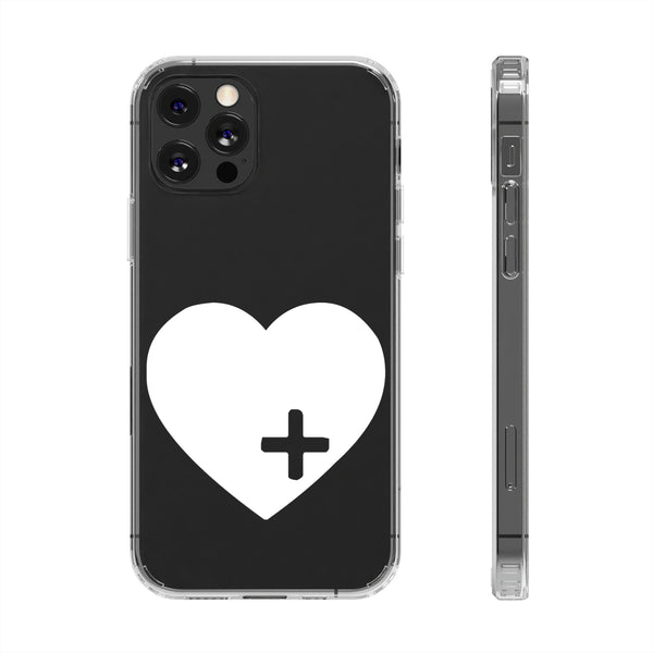 Heart cross Clear Case, phone case, phone, iphone case, personalized phone case, custom phone case, cute phone case, samsung case, heart