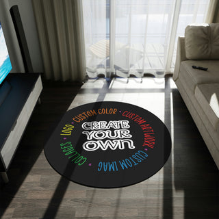 CREATE YOUR OWN Round Rug, area rug, round rug, living room rug, home gifts, home decor, gifts