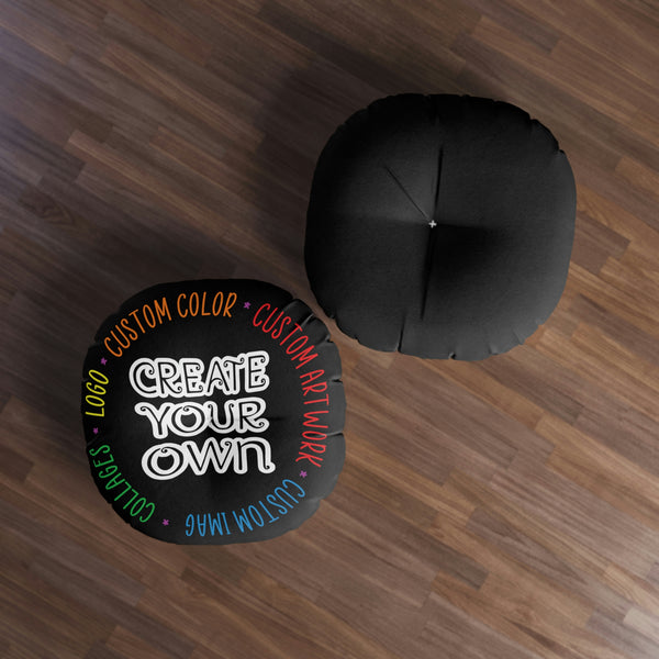 CREATE YOUR OWN Tufted Floor Pillow, Round, floor pillow, living room pillow, home decor, home gifts