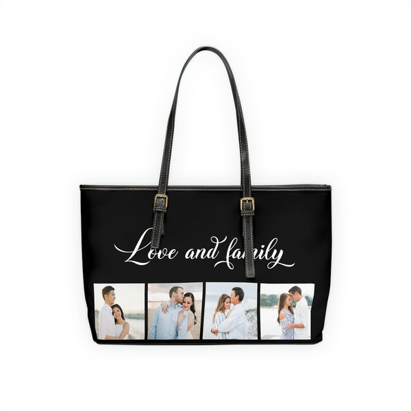 Personalized Collage PU Leather Shoulder Bag, custom bag, gifts for her, shoulder bag, purse, handbag, personalized gift, family collage