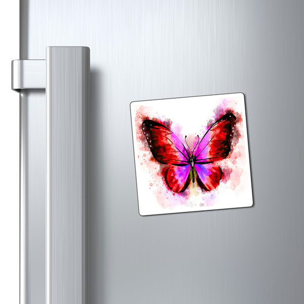Red and Pink Magnet, Custom Magnet, refrigerator magnet, kitchen decor, home decor, home gifts, gifts, kitchen magnet, gift, magnet