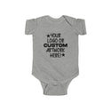 PRINT your Logo, Photo, Text or custom art - Infant Fine Jersey Bodysuit - personalized baby - personalized gifts