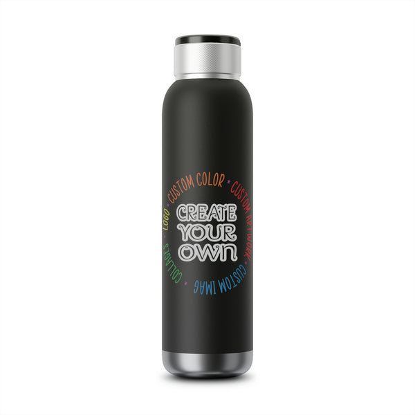 CREATE YOUR OWN Soundwave Copper Vacuum Audio Bottle 22oz, custom bottle, portable speaker, stainless steel, travel