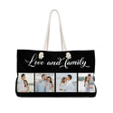 Personalized Weekender Bag - custom tote bag - photo collage - photo bag - personalized gift bag