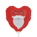 Santa Balloons (Round and Heart-shaped), 6", party supplies, party gift, birthday gift, custom balloon, Christmas, Holiday, Santa Claus