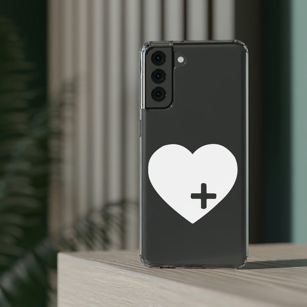 Heart cross Clear Case, phone case, phone, iphone case, personalized phone case, custom phone case, cute phone case, samsung case, heart
