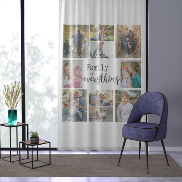 Personalized Curtains, Custom Curtains, Window Curtain, Home decor, Curtains, Home gifts, personalized gifts, family collage, gifts