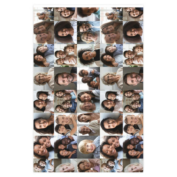 Family Photo Wrapping Paper, birthday, party supplies, party decor, gifts, birthday gifts