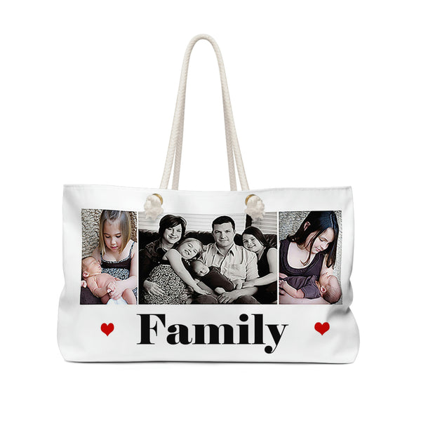 Personalized Weekender Bag - custom tote bag - photo collage - photo bag - custom photo bag - personalized gift