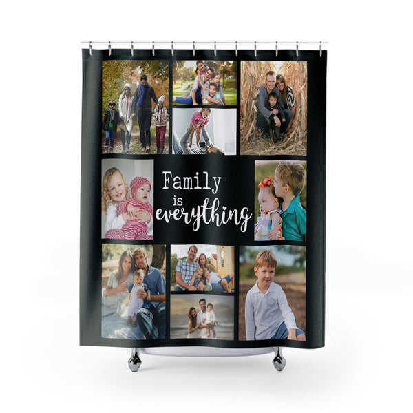 Personalized Collage Shower Curtains, Custom shower curtain, home decor, home gifts, personalized gifts, family collage, gifts