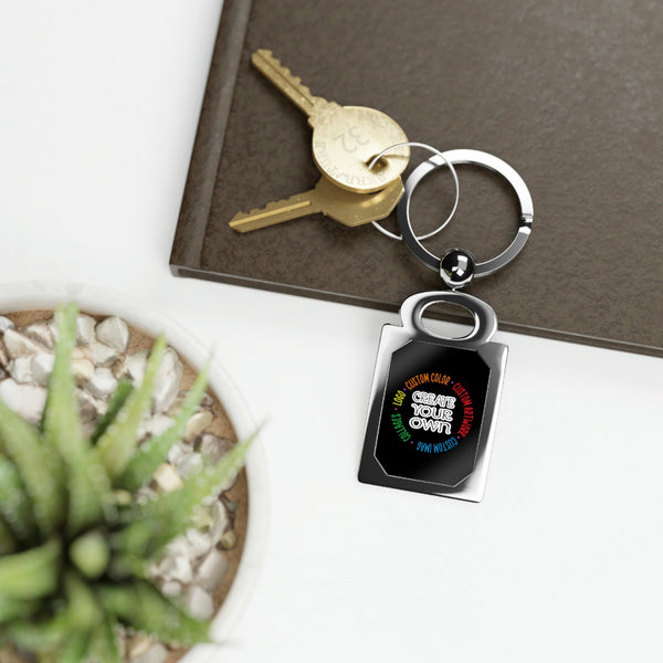 CREATE YOUR OWN Rectangle Photo Keyring, custom keychain, keytag, keychain, key accessories