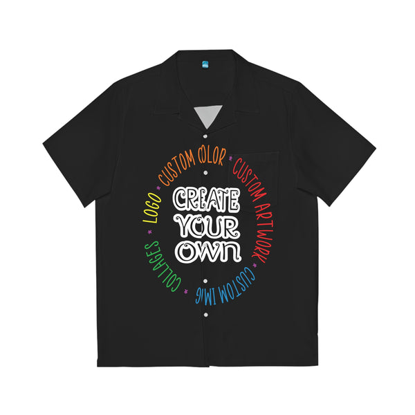 CREATE YOUR OWN Men's Hawaiian Shirt, ALL OVER PRINT, custom tee, dress shirt, mens shirt, mens apparel