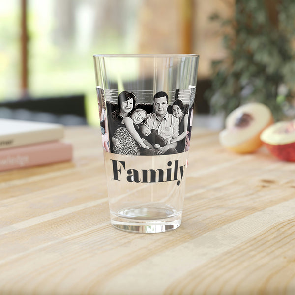 Personalized Photo Pint Glass, kitchen decor, custom gift, beer gifts, pint glass, Gifts for him, Gifts for dad, glass, personalized gifts