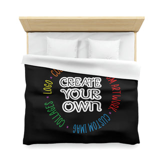 CREATE YOUR OWN Microfiber Duvet Cover, custom duvet cover, Home decor, home gifts, Custom bedding