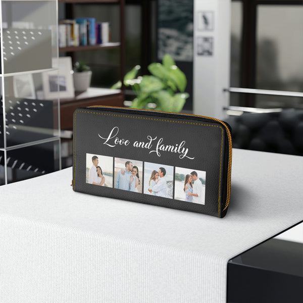 Personalized Zipper Wallet - wallet - custom wallet -  wallet women - womens wallet - leather wallet - personalized wallet