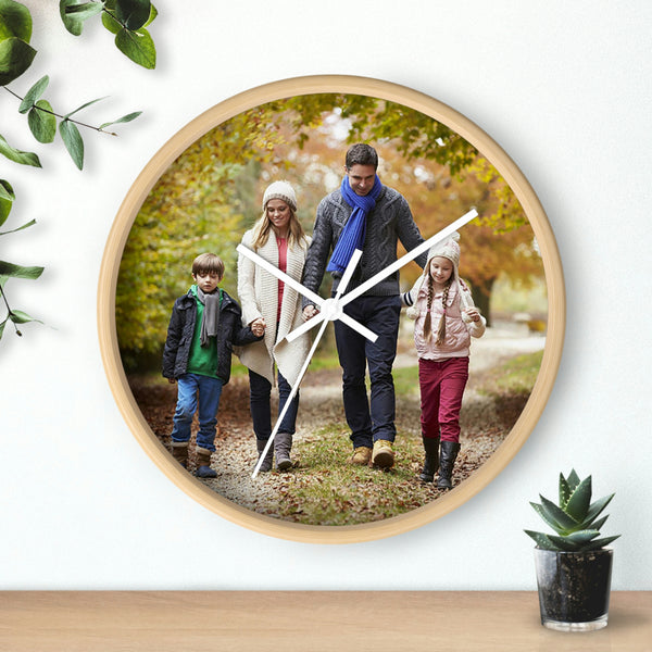 Personalized Wall clock - Photo clock - custom wall clock - wall clock
