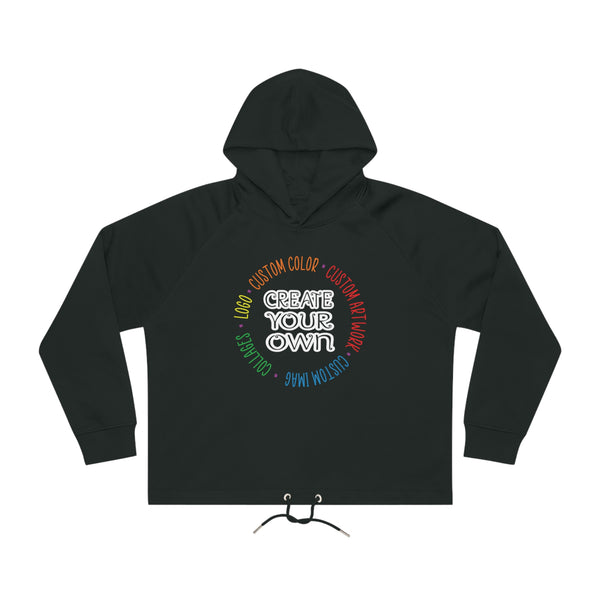 CREATE YOUR OWN Women's Bower Cropped Hoodie Sweatshirt, womens hoodie, graphic hoodie, crop hoodie